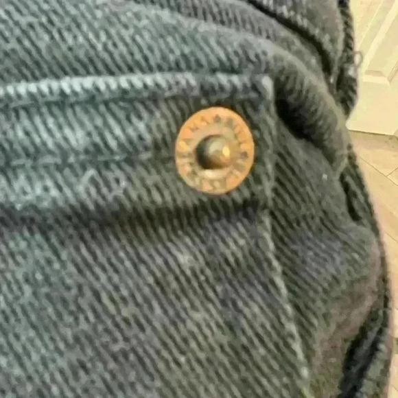 Vintage Bill Blass Black high waisted (high rise) Jean Shorts- Size 14 - Picture 3 of 10